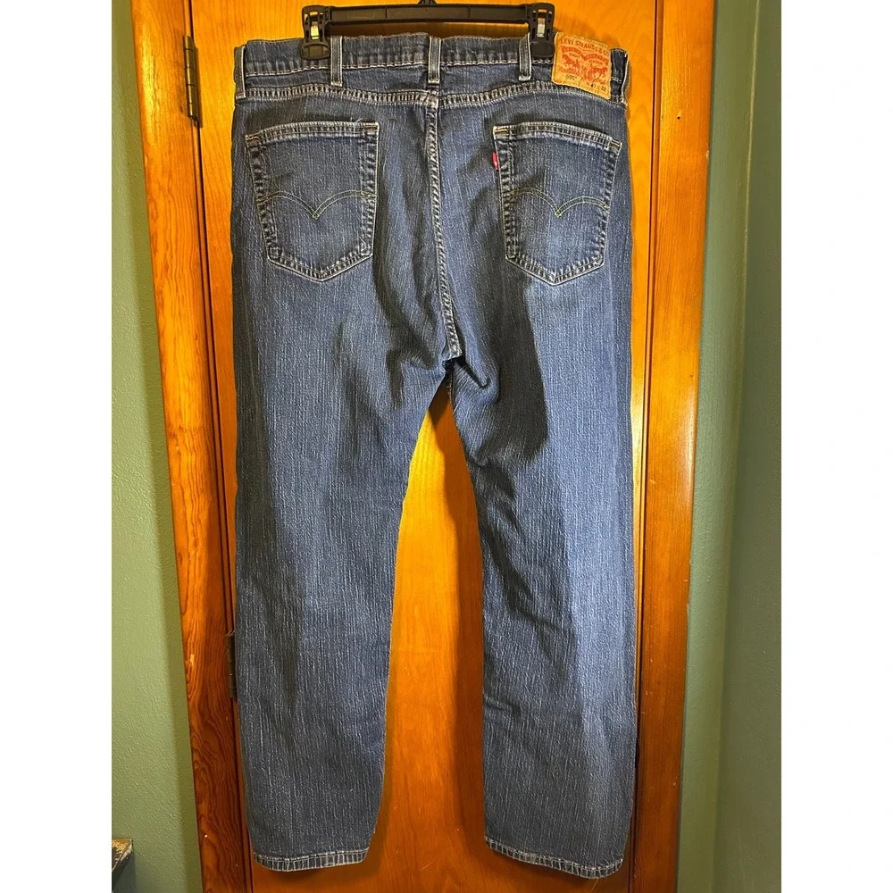 Levi's 505 Jeans Mens‎ 40x32 Blue Regular Straight Leg Denim Zip Fly Dark Wash